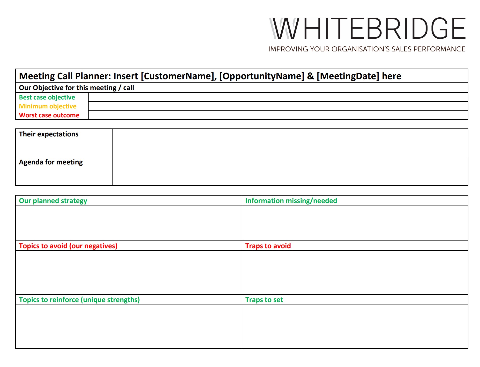 Cover Image - Meeting Call Planner