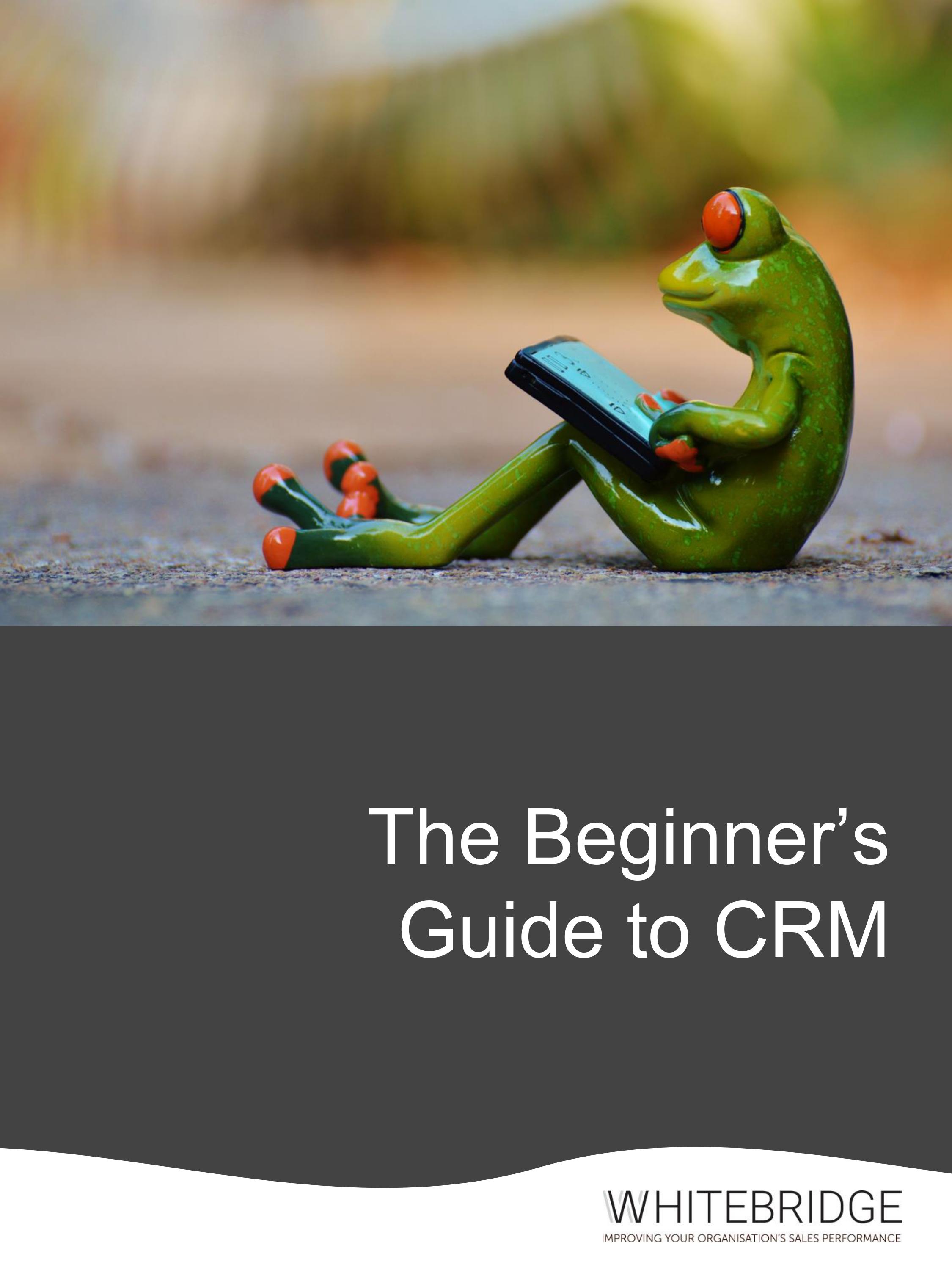 Cover image - Beginners Guide to CRM